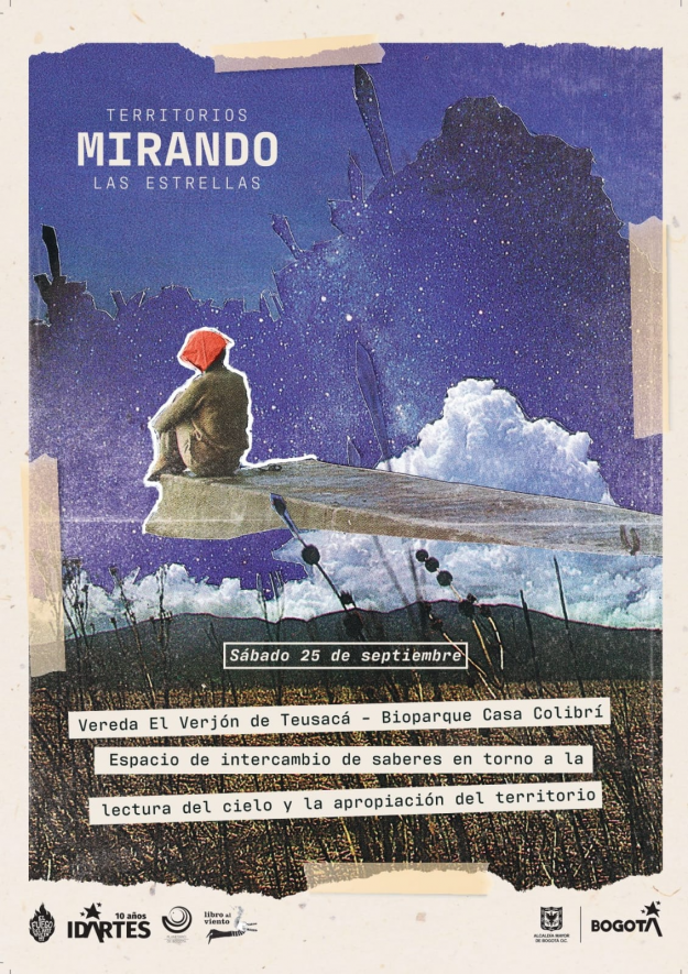 Afiche de Territorios mirando a las estrellas