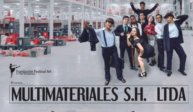 Actores de la obra de teatro Multimateriales